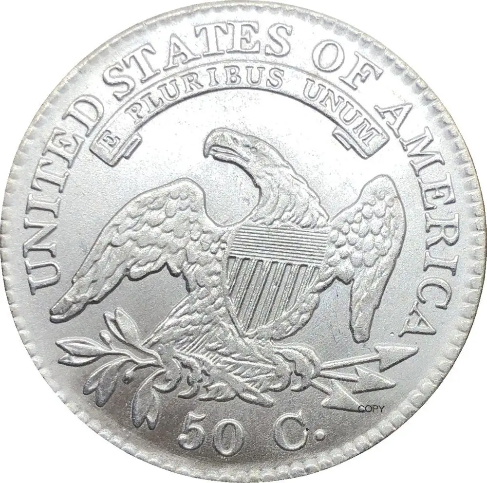 Соединенные Штаты Америки Свобода Орл 1830 50 центов 1/2 доллара закрытый бюст