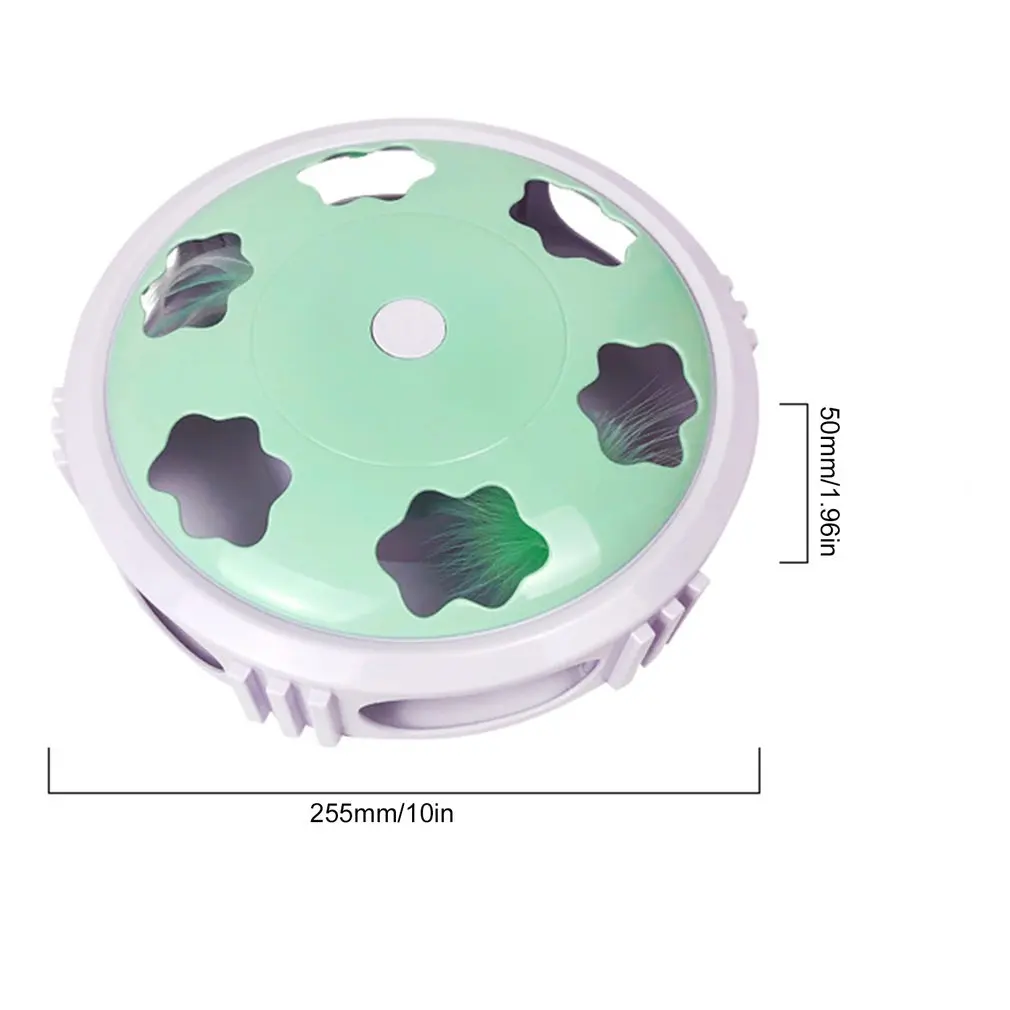 

New LED Light Cat Toy Electric Magic Box Turntable Feather Tease Cat Stick Cat Self Hi Relief Molars Automatic Kitten Pet Toy