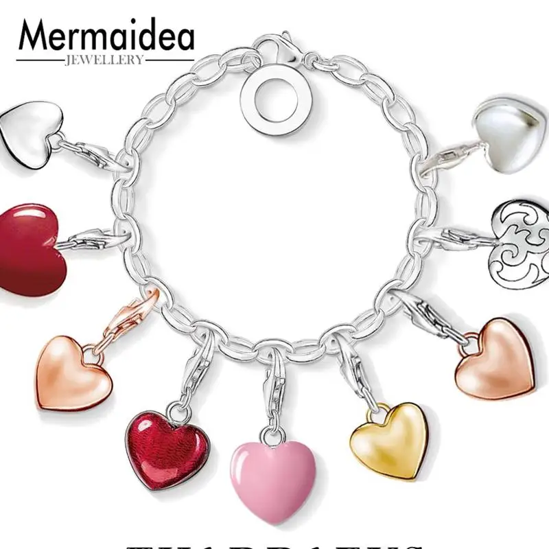 Подвеска в виде сердца розового цвета с застежкой карабином|Шармы| |