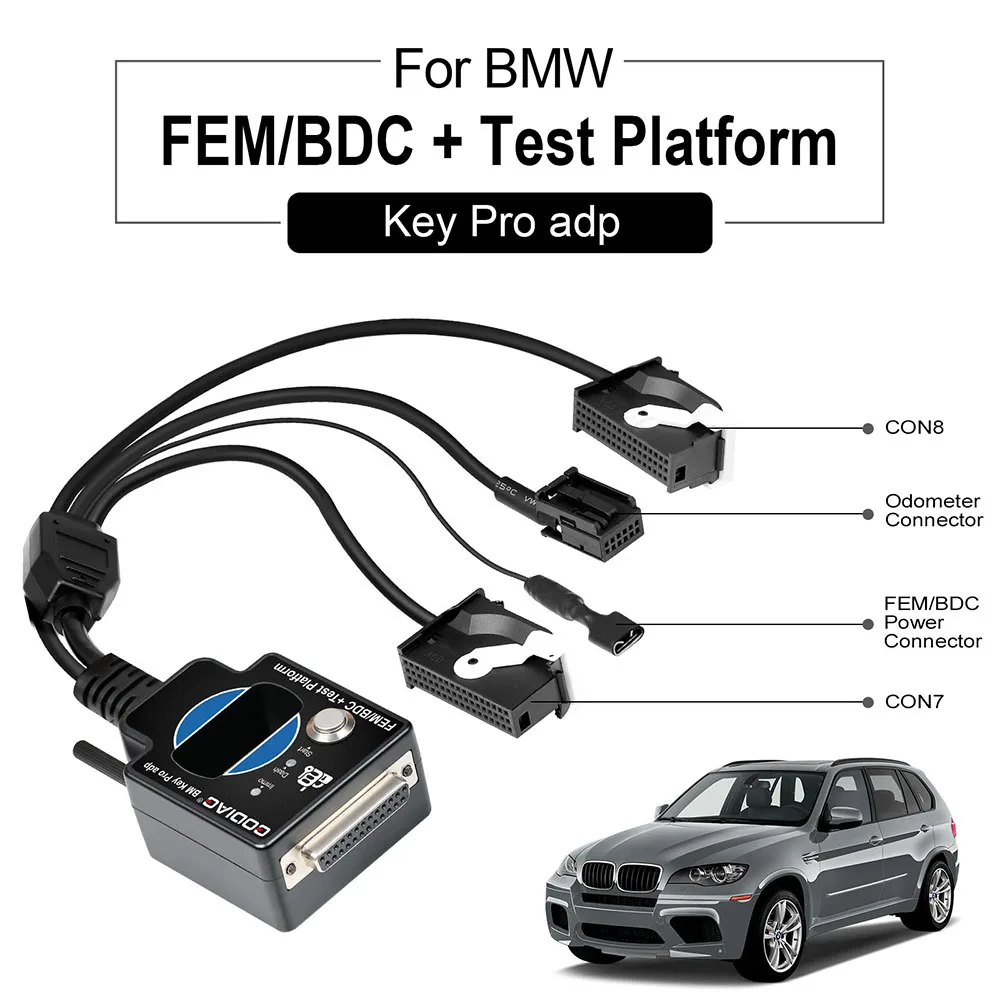 GODIAG тестовая платформа kEY Pro адаптер для BMW FEM/ BDC Программирование с кабелем OBD2 к