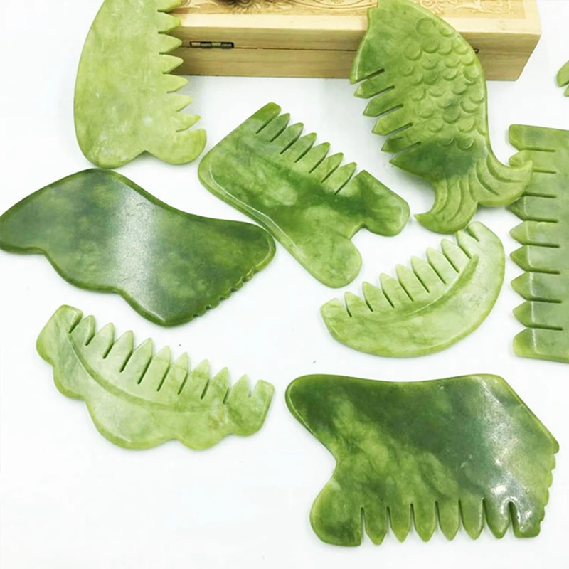 Скребок для гуаши натуральный камень искусственная расческа инструмент