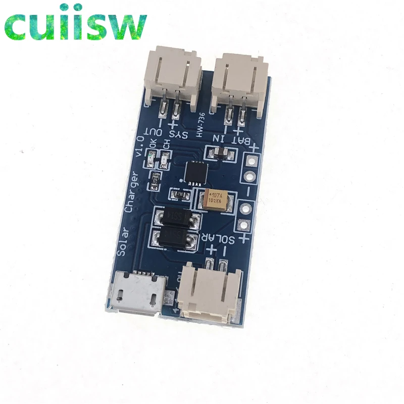 Солнечная мини-панель CN3065 зарядное устройство для литиевых аккумуляторов