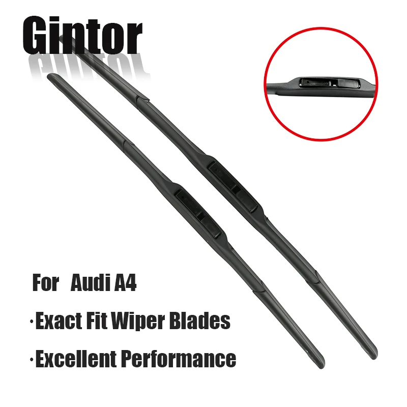 Резиновые щетки стеклоочистителя GINTOR для AUDI A4 B5 B7 B8 B9 с 1995 по 2018 год