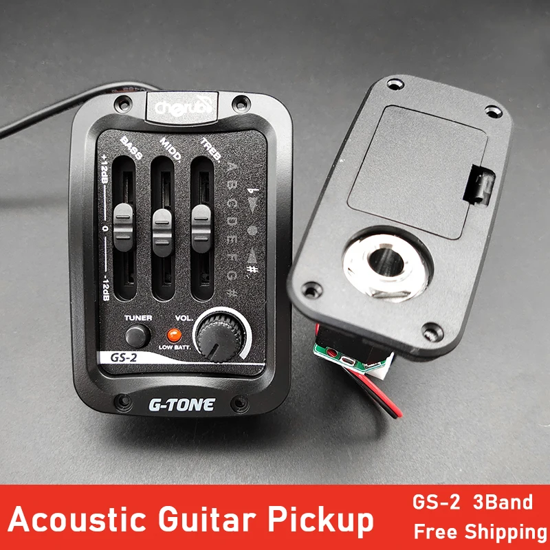

Акустическая гитара Пикап A-4T 4 полосным эквалайзером Системы для игры в стиле фолк предусилитель пьезо пикап с ЖК-дисплей Экран тюнер черны...
