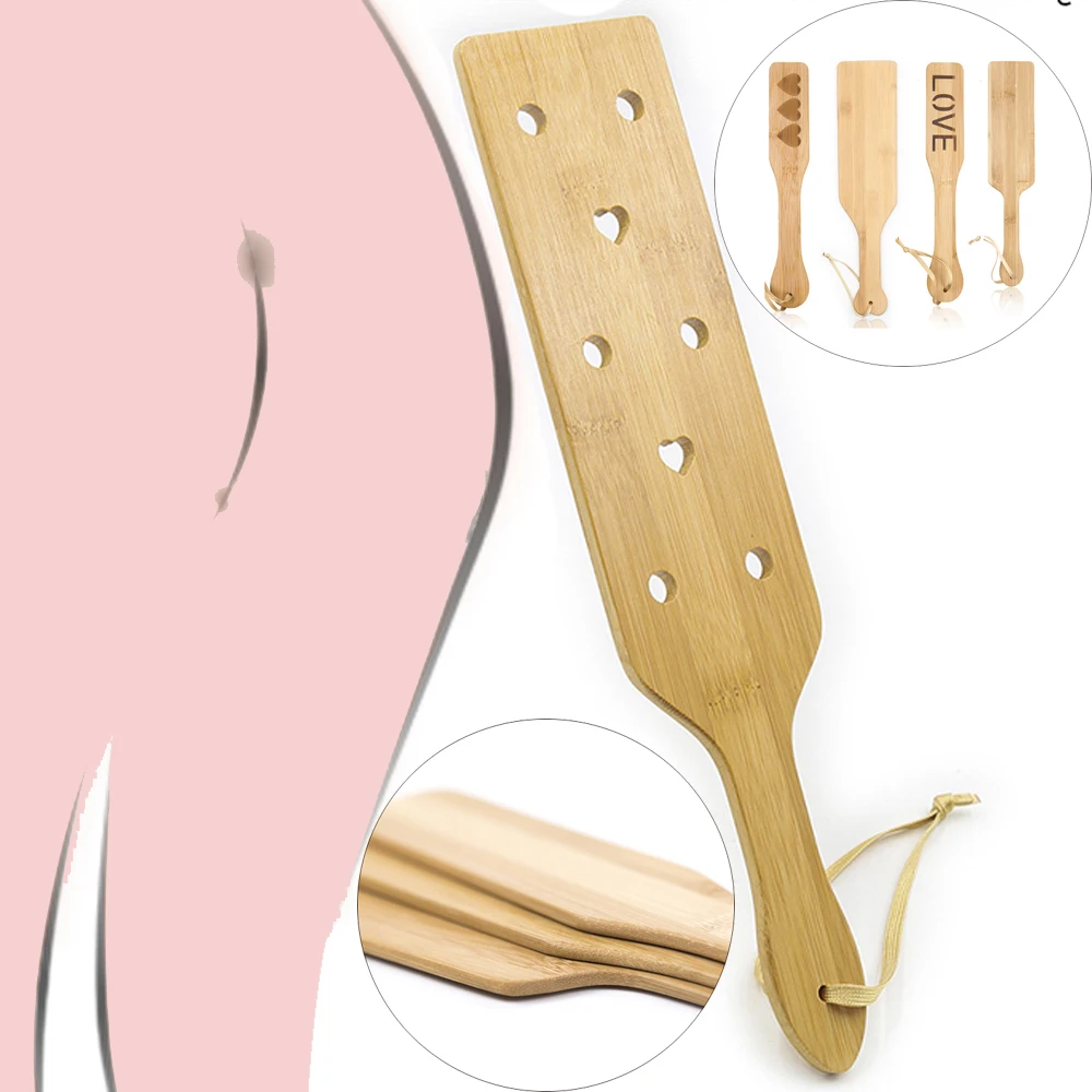 Эротическая деревянная плетка из бамбука секс-шлепание лопатка фетиш флоггер