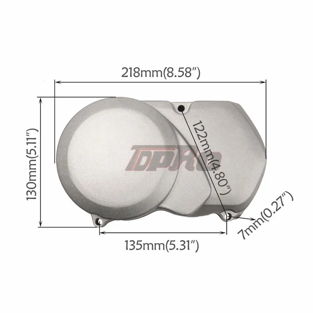 Чехлы на звездочки для мотоциклов TDPRO серебристые двигателей с магнитной боковой
