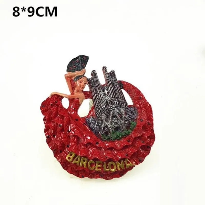 Магниты для холодильника в Испании Барселона туристические сувенирные предметы