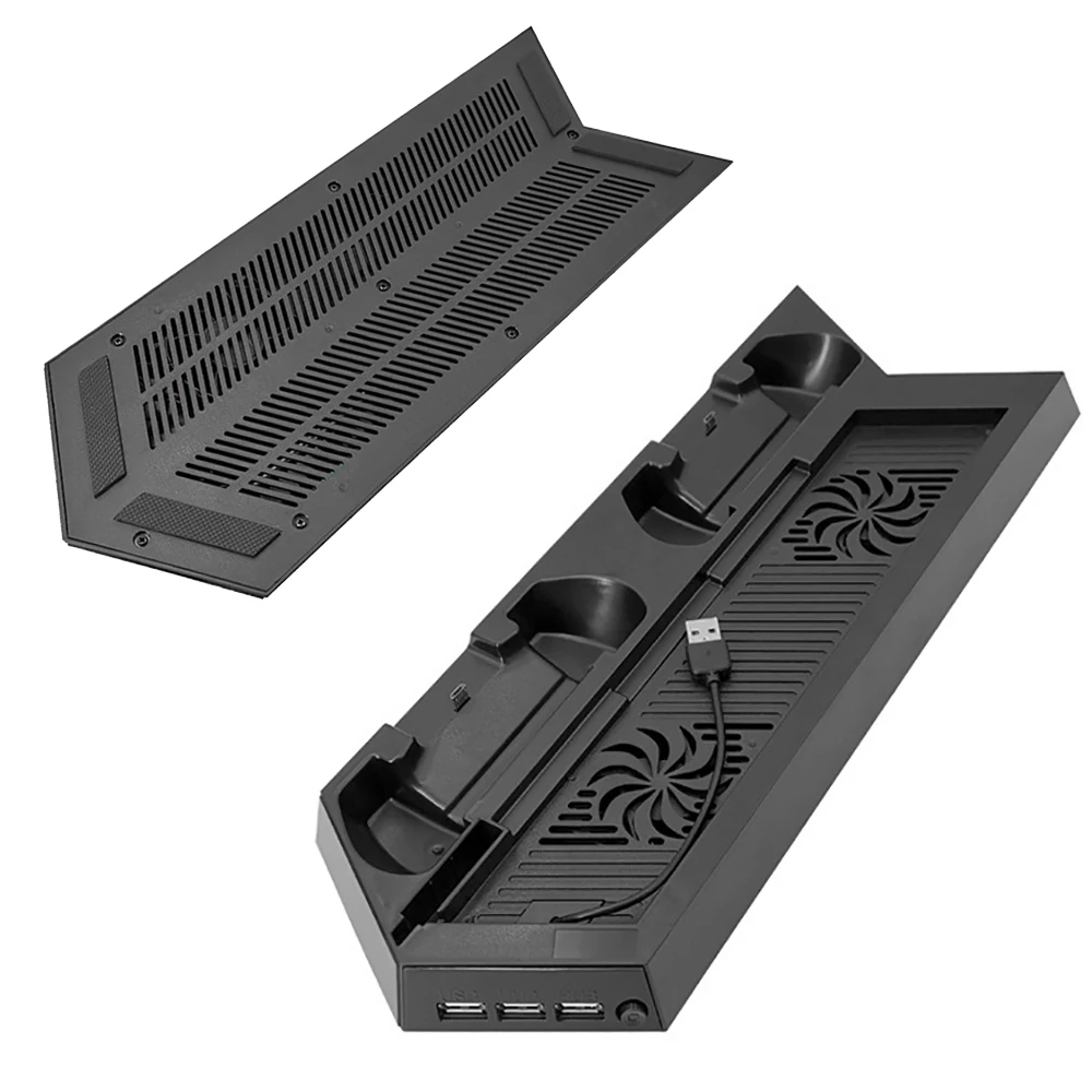 Вертикальная подставка для двух контроллеров зарядная станция с охлаждающим