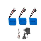 Наборы зарядных устройств для высокоскоростных радиоуправляемых лодок, 7,4 В, 800 мАч, H100, H102, 7,4 В, литий-ионный аккумулятор 18350 для JJRC S1, S2, S3, S4, S5