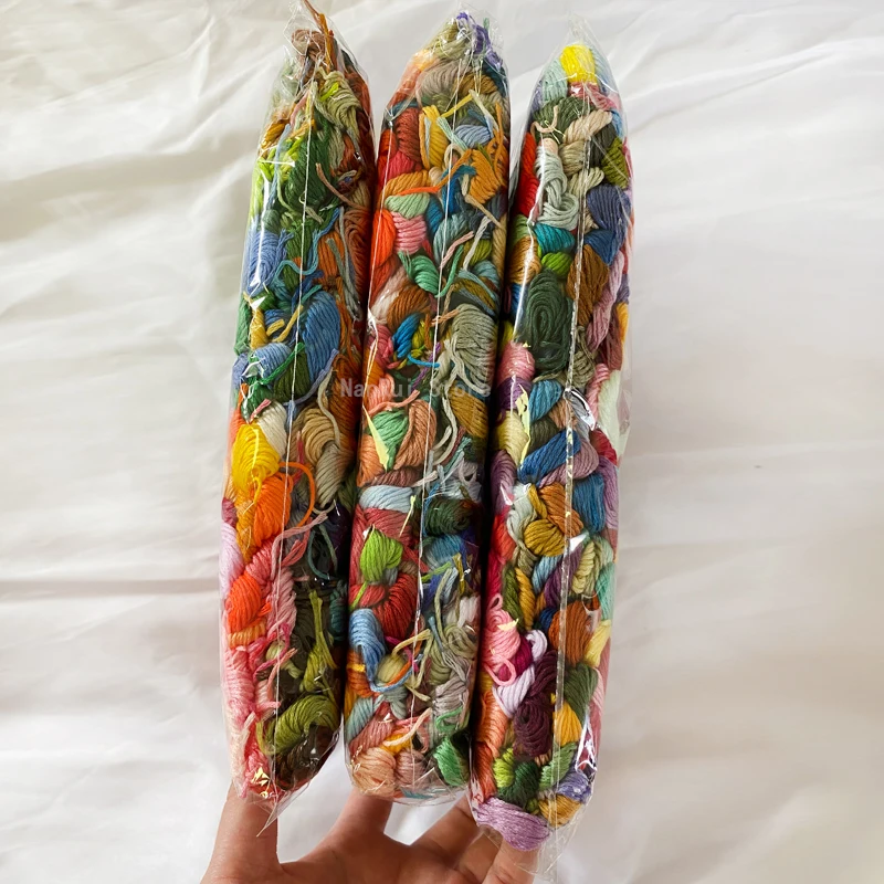 Шелковые нитки для вышивки сделай сам нить Аналогичная DMC разных цветов