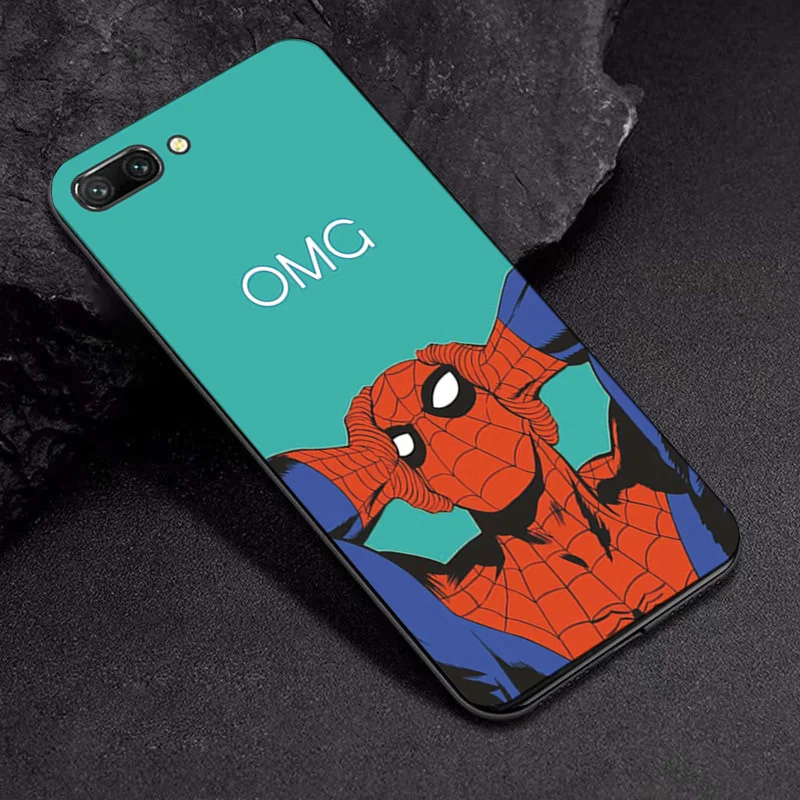 TPUBLK629 Чехол с изображением Мстителей для huawei Honor 10, черный чехол из ТПУ с изображением героев Marvel, чехол s для huawei Honor 10 Honor 10i 10 Lite V10, чехлы - Цвет: TPUBLK629