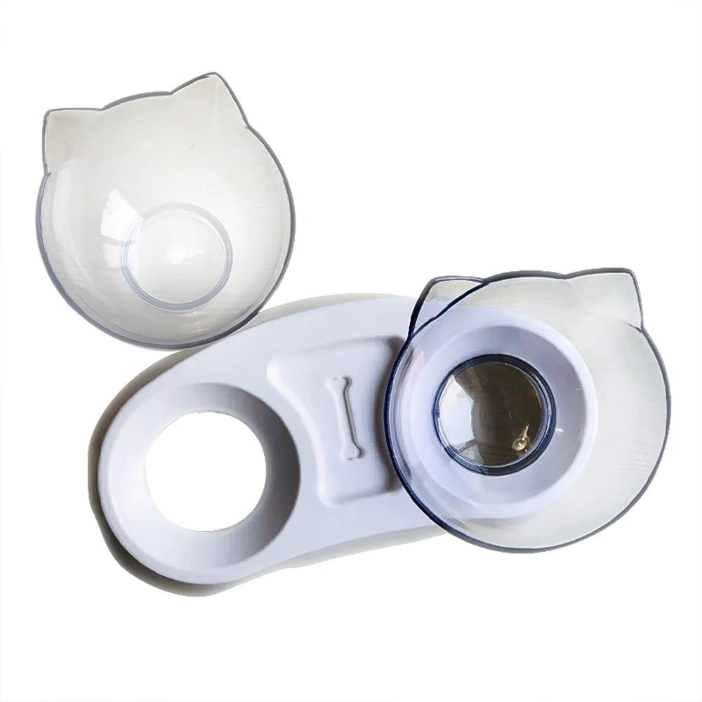 Поднятые миски для домашних животных кошек прочные двойные поднятая подставка