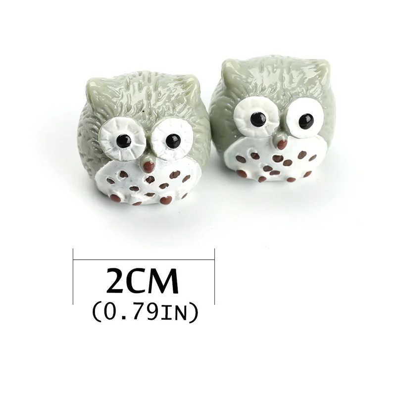 2 предмета/1 комплект подарок на день рождения мини фигурки сов из Ландшафтный