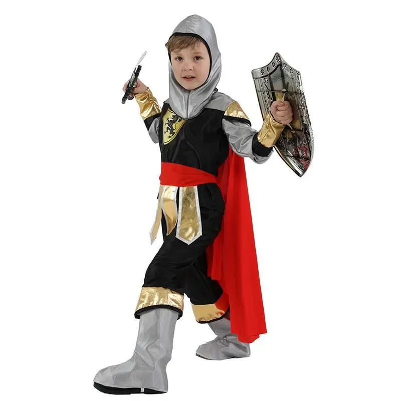 Костюм римского принца солдата костюм на Хэллоуин для детей Королевский