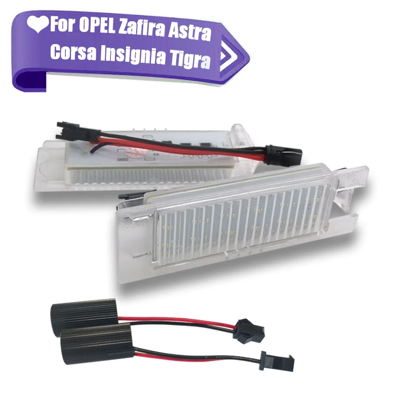 1 шт. светодиодный светодиодные лампы для номерного знака Opel Astra H J Corsa C D Insignia Tigra B