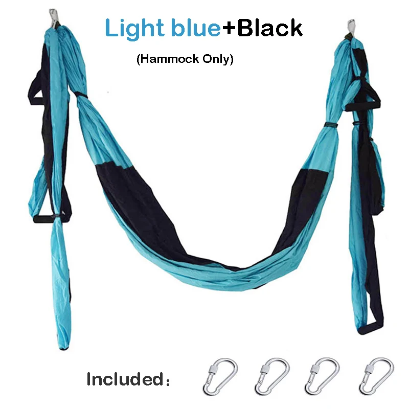 D L blue ITSTYLE антигравитационный гамак для йоги, качающийся парашютный тканевый инверсия, терапия, Йога, тренажерный зал, подвесной высокопрочный гамак для декомпрессии - Цвет: D L blue