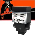 3D Бумажная мини-модель без клея V Vendetta, Оригами ручной работы, бумажная фигурка из фильма, куб сделай сам для детей и взрослых, ремесленные игрушки