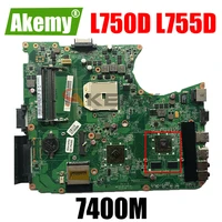 akemy laptop motherboard for toshiba satellite l750d l755d mainboard a000081310 da0blfmb6e0 7400m socket fs1 ddr3
