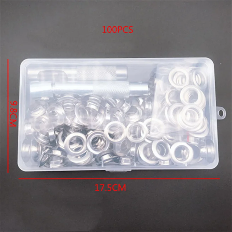 Набор металлических люверсов 12 мм для ремонта кожи и скрапбукинга сделай сам