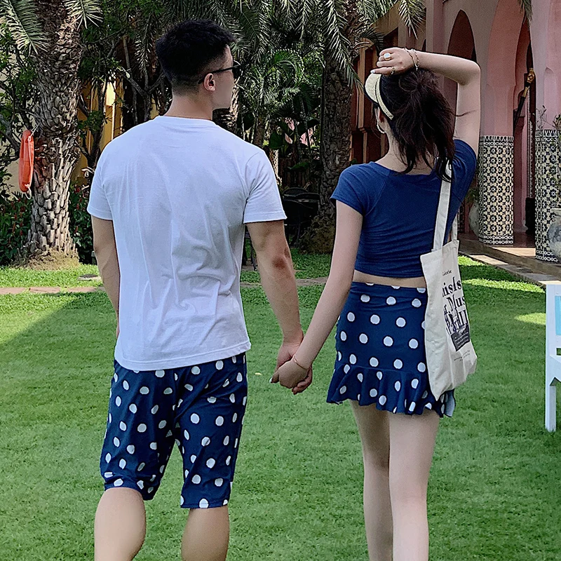 Купальники для пар с принтом бабочки женские бикини купальники Мужская пляжная