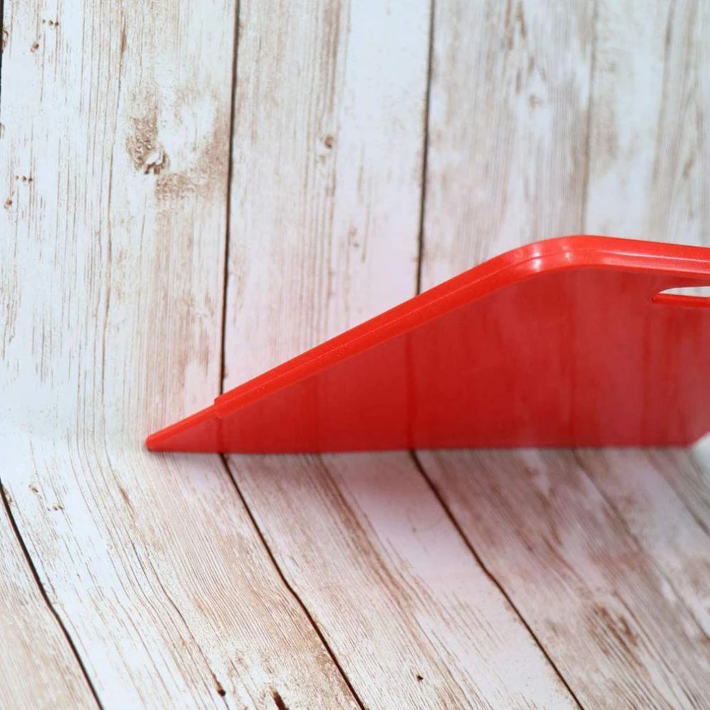 4PCS Plastic Putty Filler Scrapers Set Flexible DIY Putty Cleaning Decorate Flexible Wallpaper Paint Scrapers Tool With Hole Red