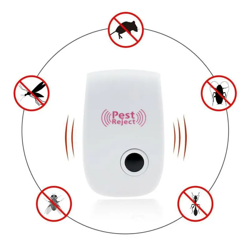 

1Pcs Pest Reject Ultrasound Mouse Cockroach Repeller Device Insect Rats Spiders Mosquito Killer Pest Control Household Pest