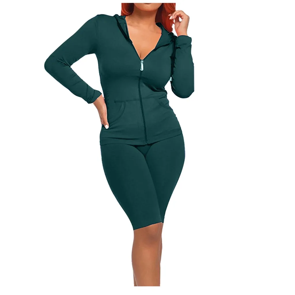 Гимнастический костюм фитнес комплекты для женщин осень леди Разделение