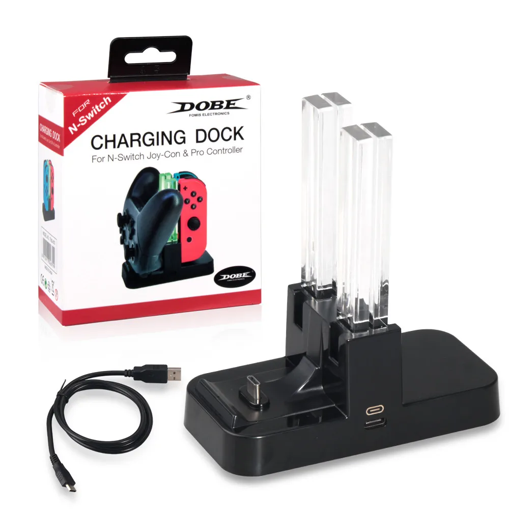 Зарядная док станция для контроллера Nintendo Switch светодиодсветодиодный зарядное