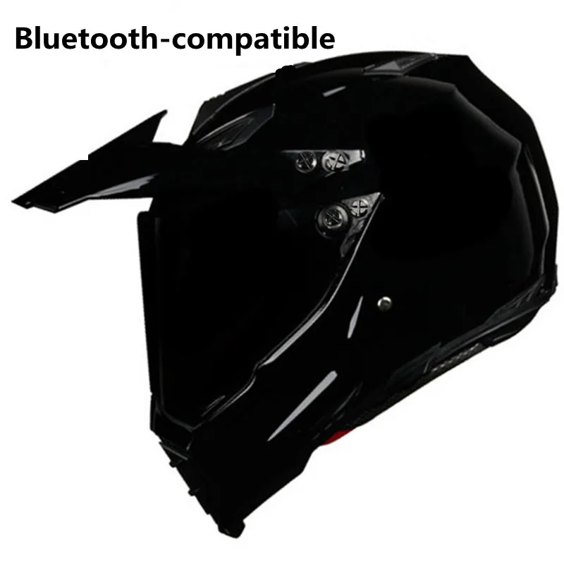 Bluetooth-compatible  Motorcycle 2021 Dot Bt Speakers Motocross Listen To Music Link Apple Or Android Road Cross Helmet