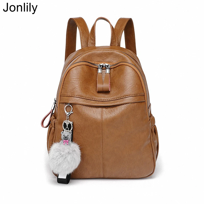 

Женский водонепроницаемый рюкзак Jonlily из искусственной кожи, элегантная Дорожная сумка на ремне для женщин, ранец для подростков, портфель, KG655