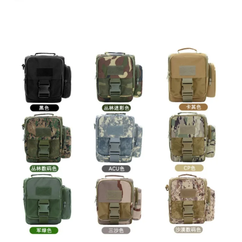Camouflage Tactical Waist Bag Men's Single Shoulder Diagonal Bag Multifunctional Outdoor Sports Small Bag Mobile Phone Bag