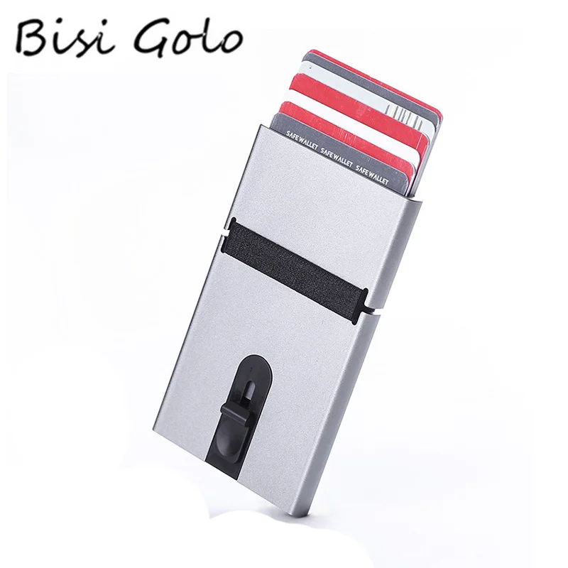 BISI GORO алюминиевая открытка-коробка Hodler RFID Блокировка металлическая карта