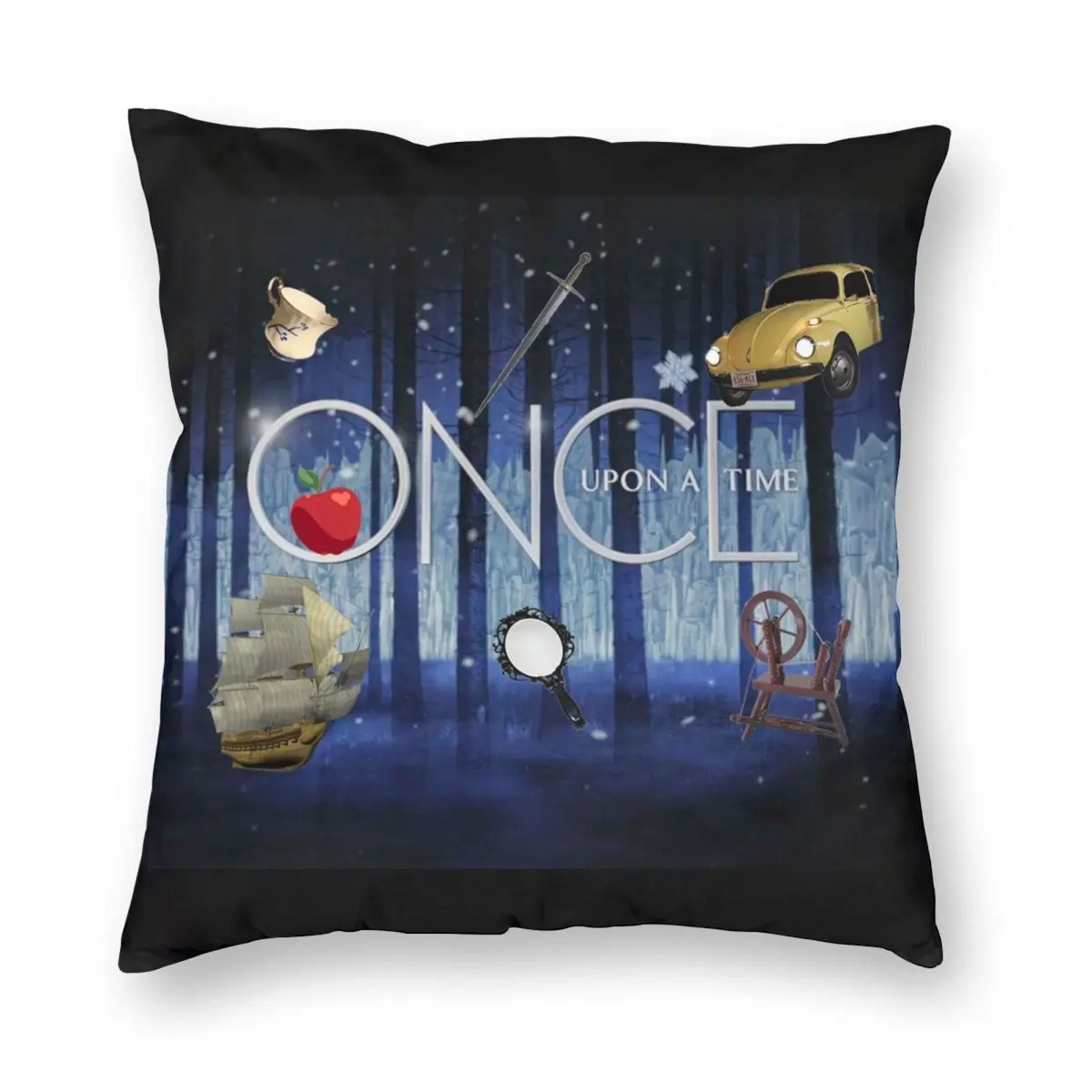Чехол для подушки ONCE UPON A TIME декоративный чехол из полиэстера льна и бархата на