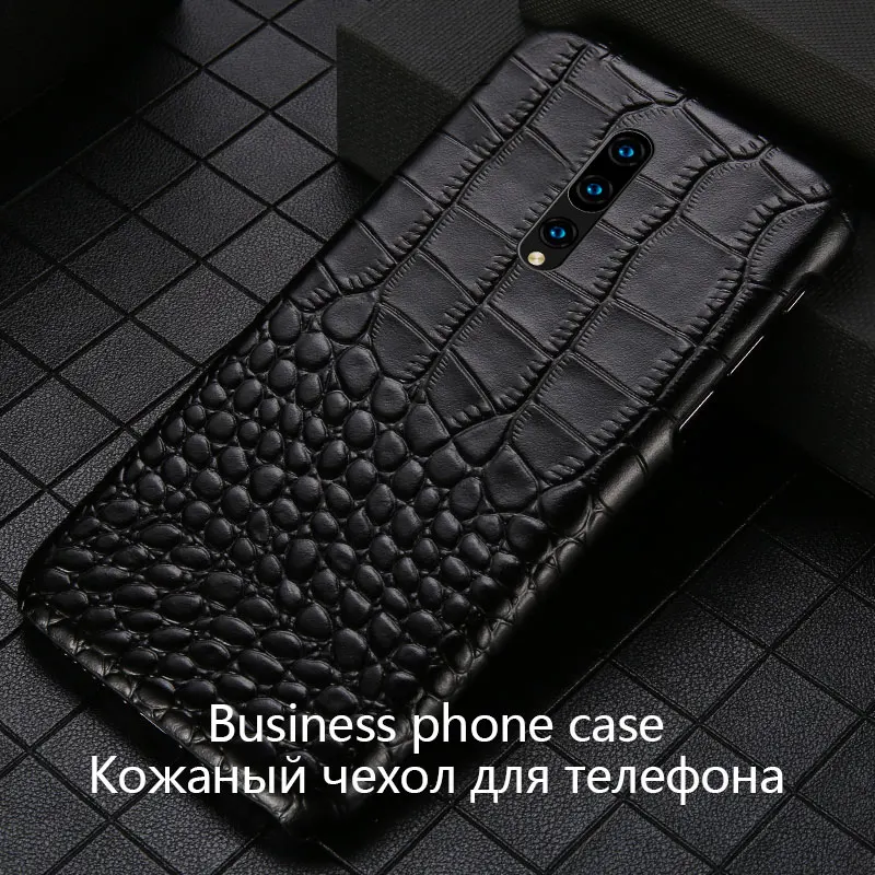 Чехол из натуральной кожи в деловом стиле для One plus 7, чехол 7 Pro с текстурой крокодила, противоударный чехол для телефона One plus 6 6T 5 5T coque