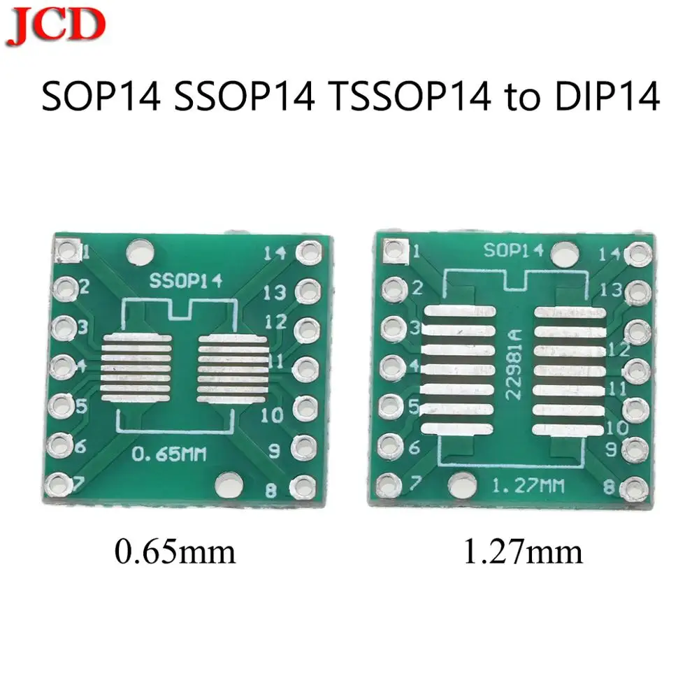 JCD New PCB Board Kit SMD Turn To DIP SOP MSOP SSOP TSSOP SOT23 8 10 14 16 20 24 28 SMT To DIP SMD Turn To DIP Adapter Converter images - 6