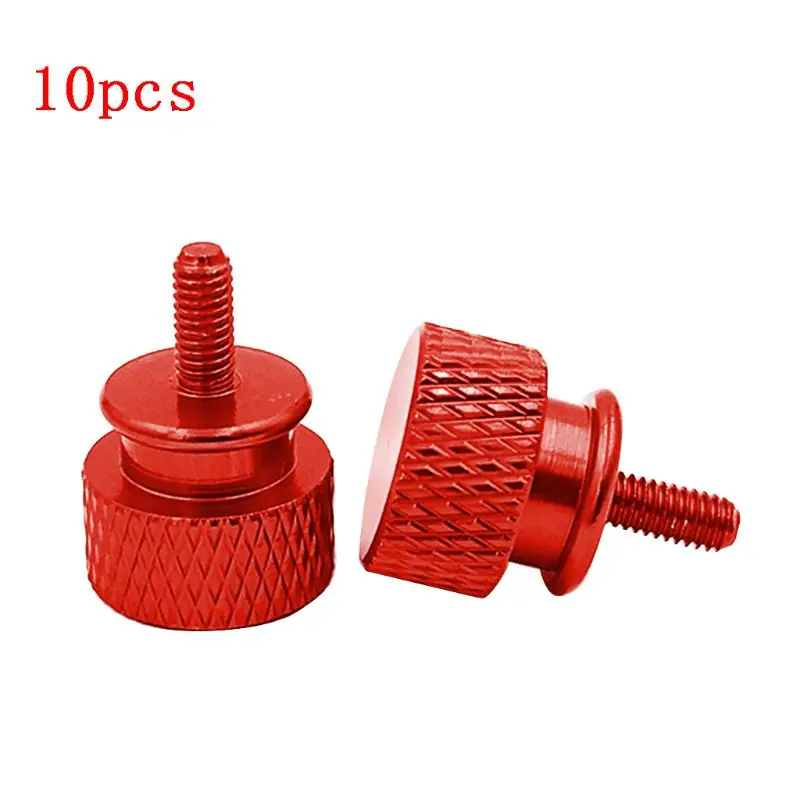 

10PCS M3 Aluminum Anodized Thumb Screws Computer Case Hand Grip Knurled Screw 85WD