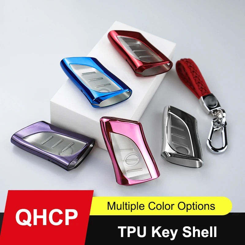 Чехол для автомобильных ключей QHCP, чехол для ключей из ТПУ с дистанционным управлением для Lexus ES200 260 250 300H UX 260H 250H LS500H 2018, аксессуары для 2020, 2019