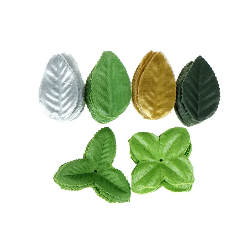 

100pcs Artificial Flower leaves For Wedding Decoration Diy materials Craft