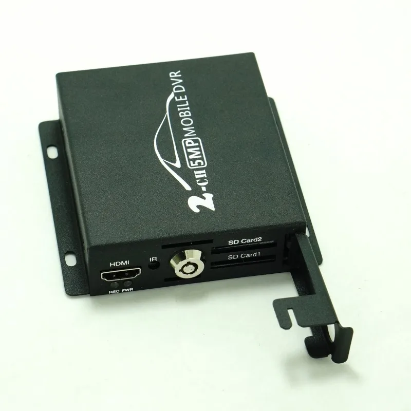 2 канальный мини видеорегистратор DVR с поддержкой CVBS/AHD 5.0mp/dual SD карт HD 1080P