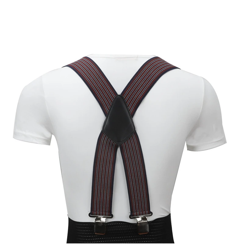 Подтяжки супер длинные мужские 130 см с крепкими зажимами на спине | Аксессуары для