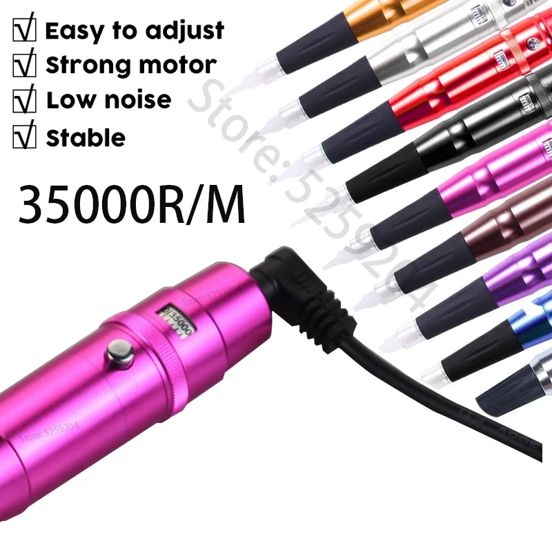 

35000r/m Micropigmentation Eyebrow Tattoo Machine Dermografo Universal Permanent Makeup PMU Microblading Swiss Motor Tatoo Gun