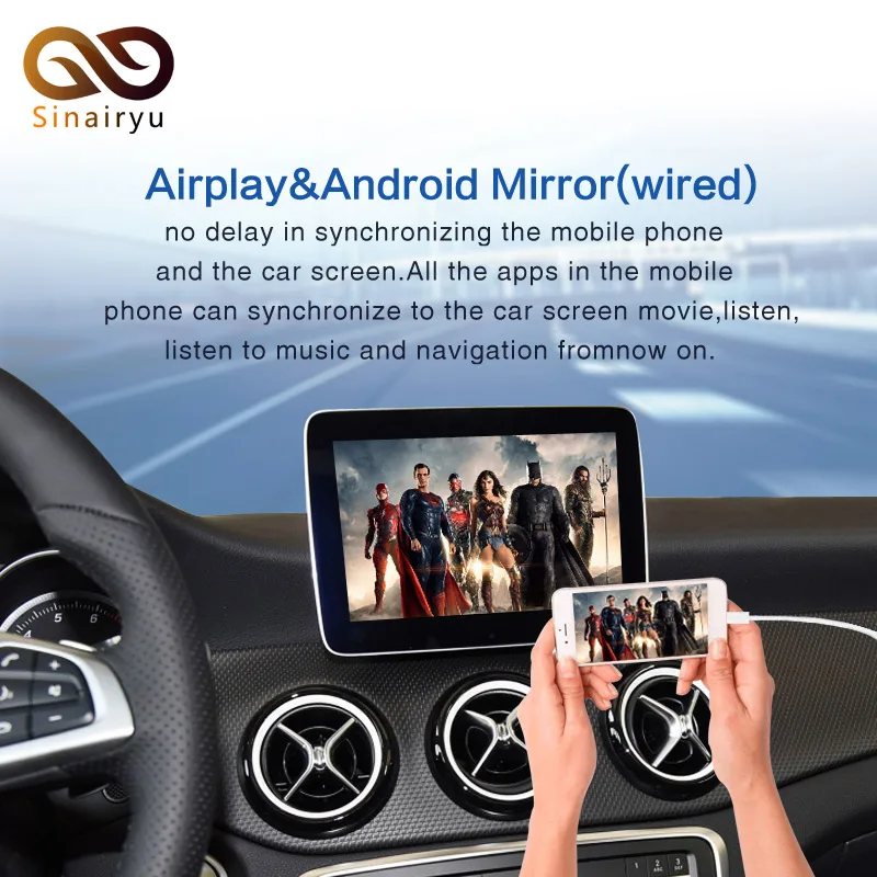 2021 беспроводной Apple Carplay для Mercedes NTG5.0/4 5/4 7/4 0 A/B/C/E/S/GLK/GLA/GLC/SLK/ML класс Android Авто iOS Mirror