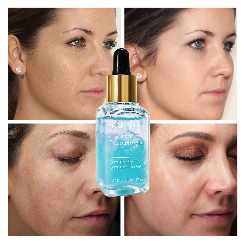 

BREYLEE Essential Oil Hyaluronic Acid Moisturizer Whitening Essence Face Skin Care Rose Firming Facial Serum Anti-Aging 1PCS