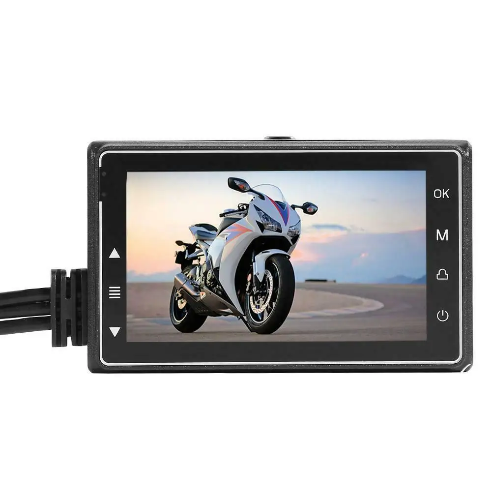 

Jerry 5201 Dual Camera Motorcycle DVR Video Recorder CV06 3.0-inch color 16:9 HD screen 1080P/60f/s JPEG