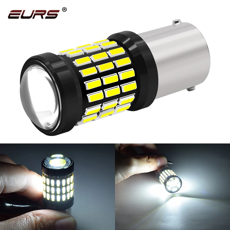 

EURS 1x 4014 60smd CanBus S25 1156 BA15S P21W LED BAY15D BAU15S PY21W lamp 1157 BAY15D P21-5W led Bulbs For Turn Signal Light