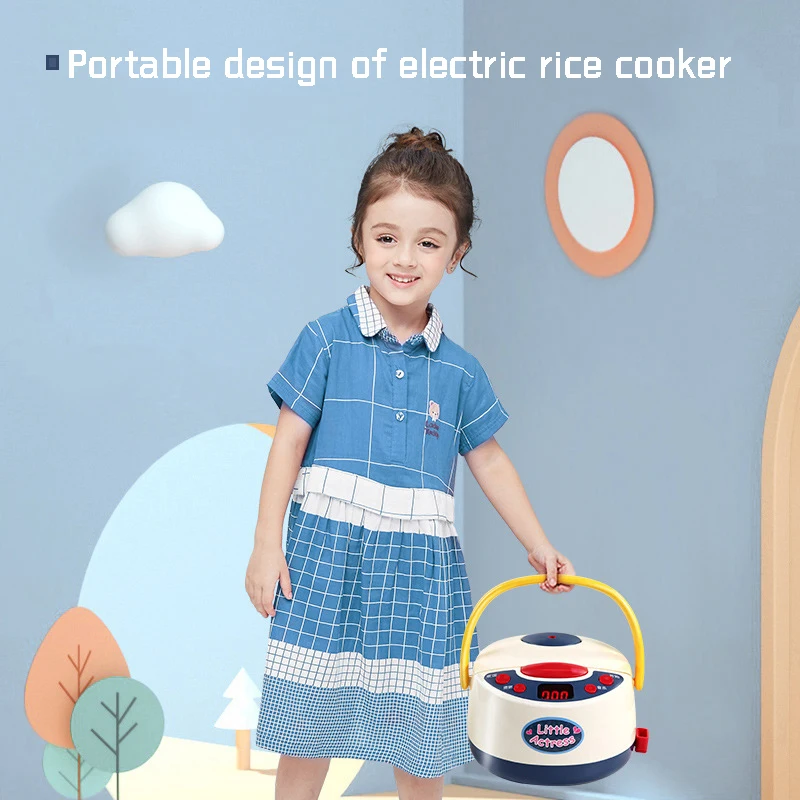 Игрушечный дом для кухни имитация еды электрическая рисоварка игровой набор