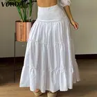 Женская плиссированная вечерние ка, с высокой талией