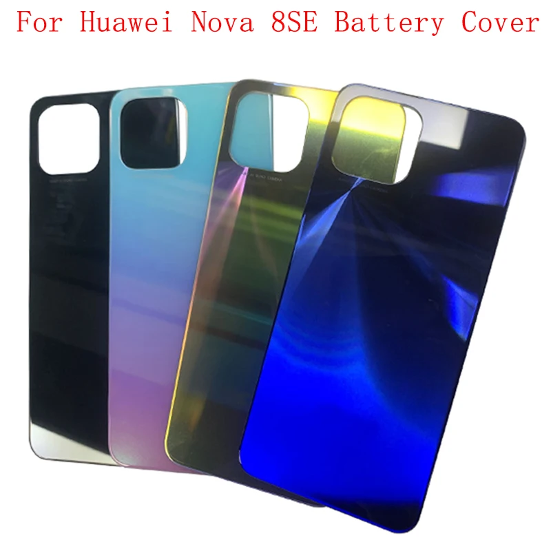 

Battery Case Cover Rear Door Housing Back Case For Huawei Nova 8SE Battery Cover Camera Frame Lens with Logo