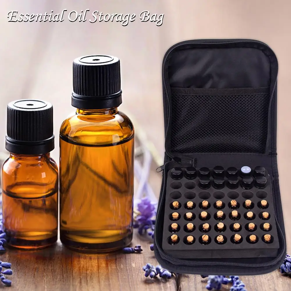 

49 Grids Essential Oil Organizador Bag 2ml Makeup Storage Bag Convenient Shockproof Storage Case
