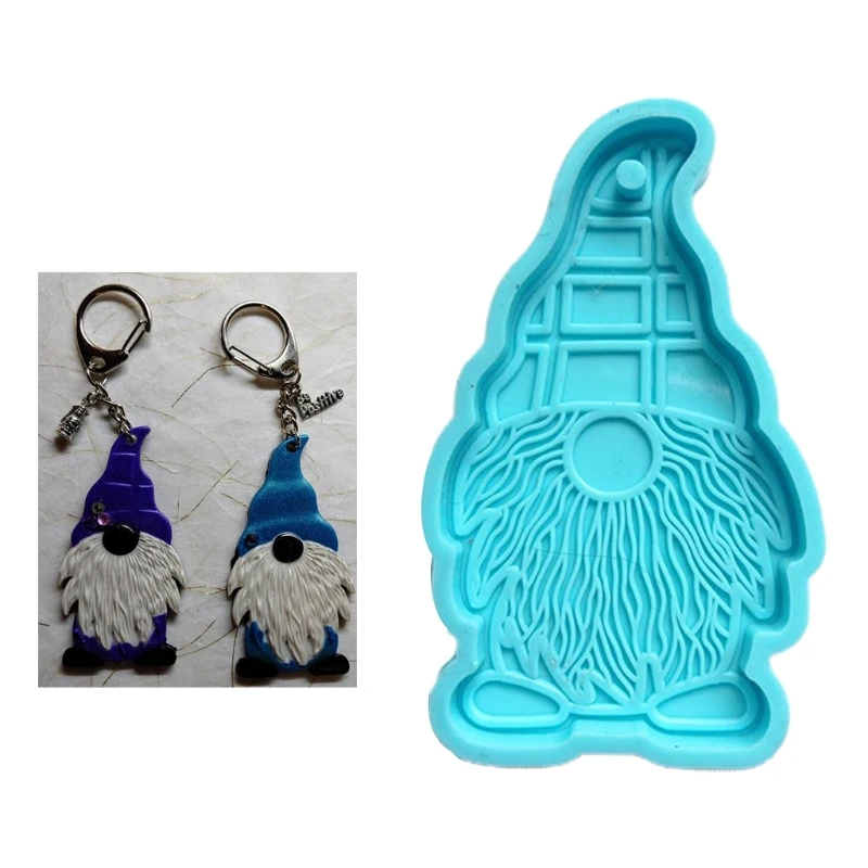 

Dwarf Doll Shaped Keychain Epoxy Resin Mold Earrings Pendant Silicone Mould DIY Crafts Jewelry Casting Tool